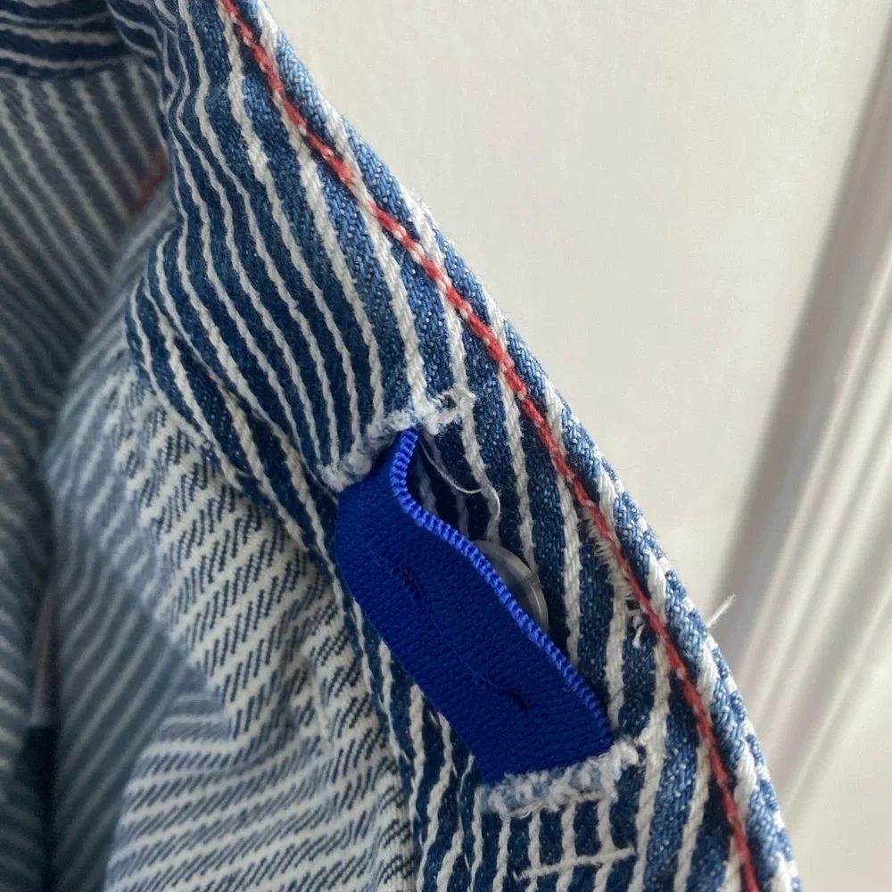 Boden Engineer Blue and white Stripe Shorts size 12